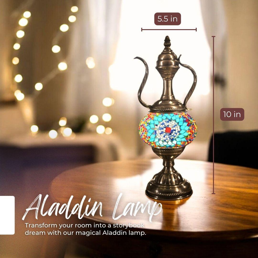 Ready-made Mosaic Lamp - Sapphire Sunflower